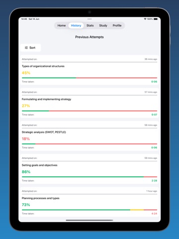 Management Quiz iPad screenshot