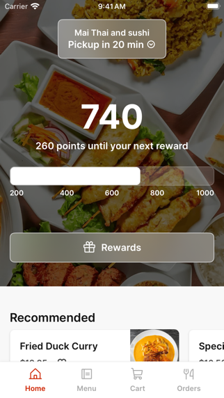Mai Thai To Go app screenshot
