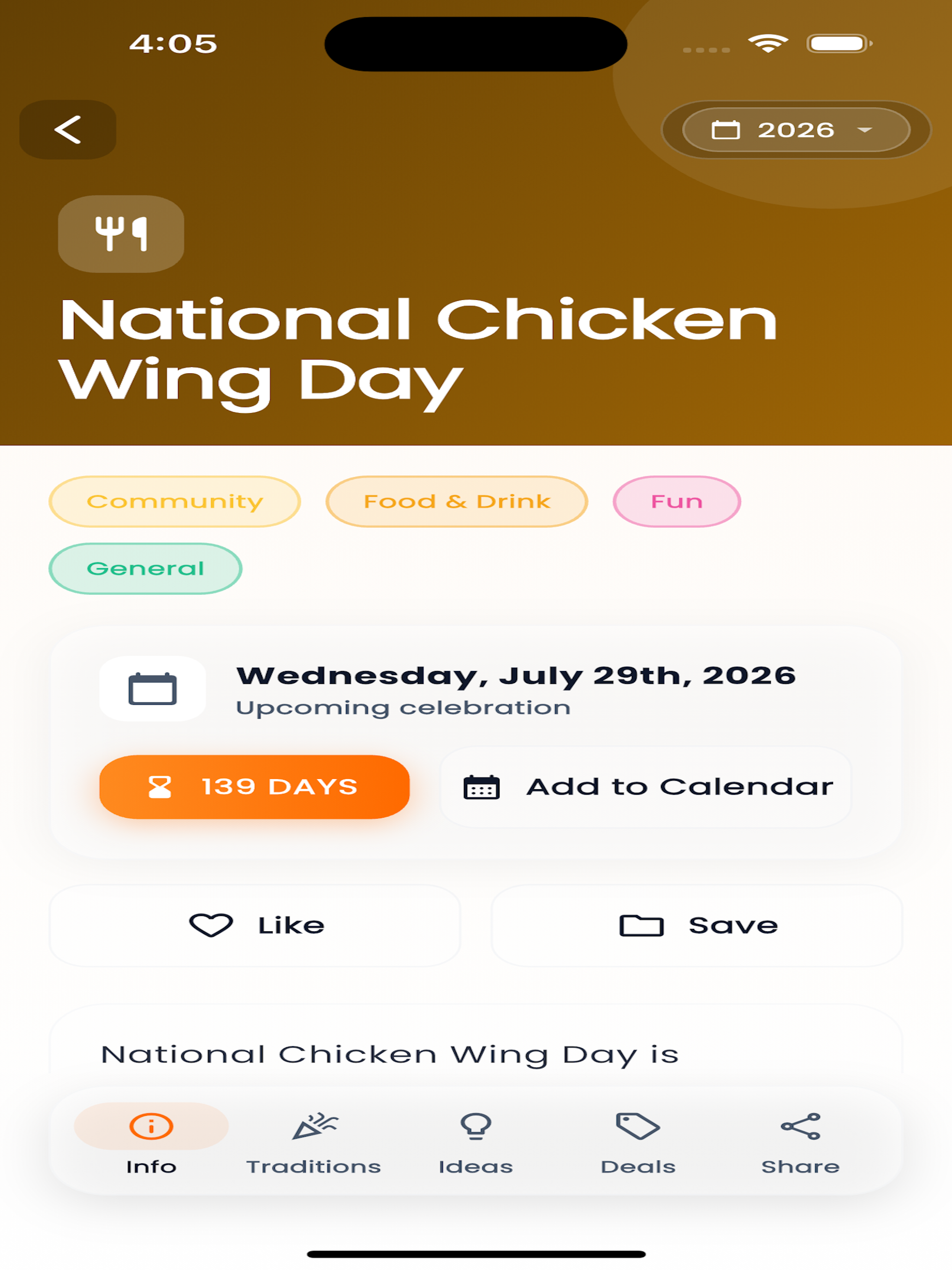 MARKD – Daily Holidays