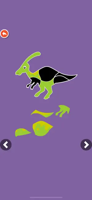 Dinosaur puzzle Doodle Colorin screenshot 3