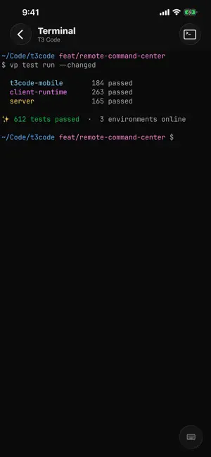 T3 Code - Remote Claude & more iPhone screenshot 5