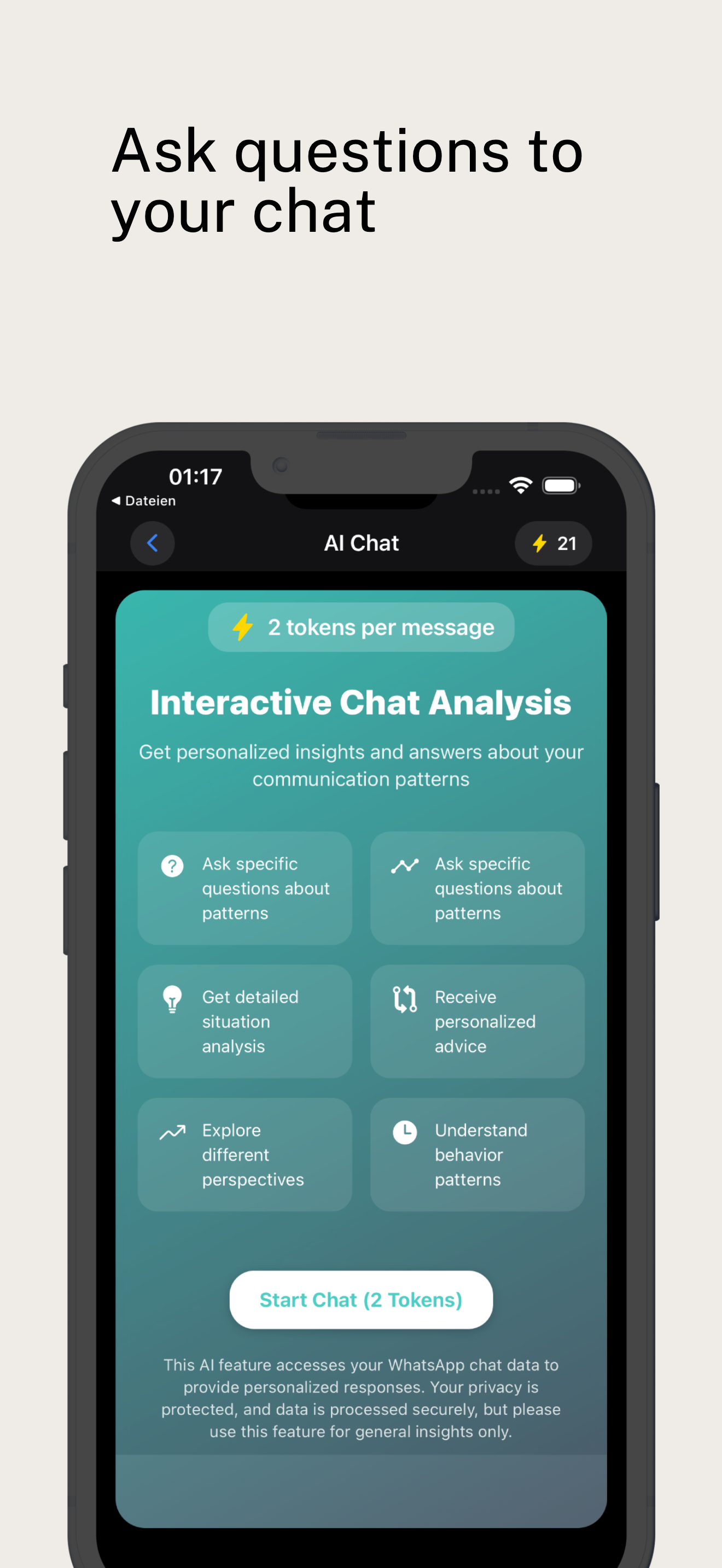 WhatsAnalyse: AI Chat Insights