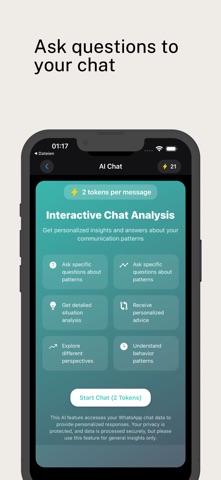 WhatsAnalyse: AI Chat Insights iPhone screenshot