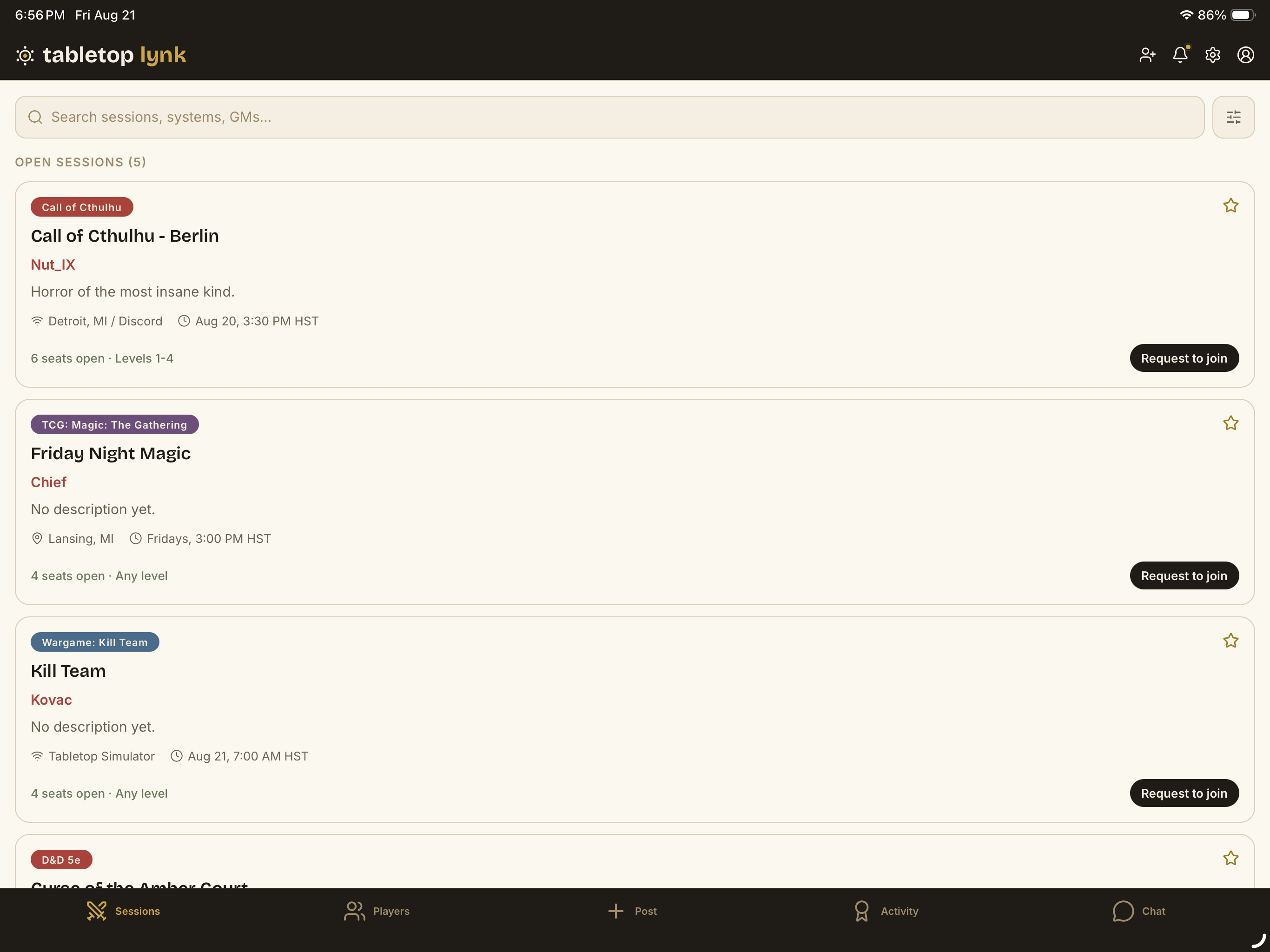 Tabletop Lynk screenshot 6