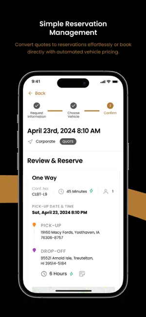 Elevate Luxury Car Service screenshot 3