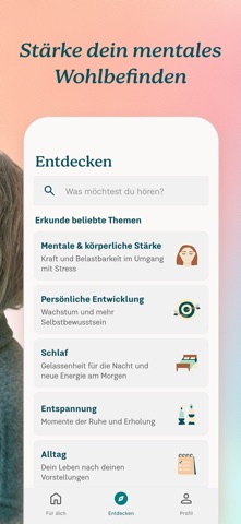 7Mind: Meditation und Schlaf iPhone screenshot 2