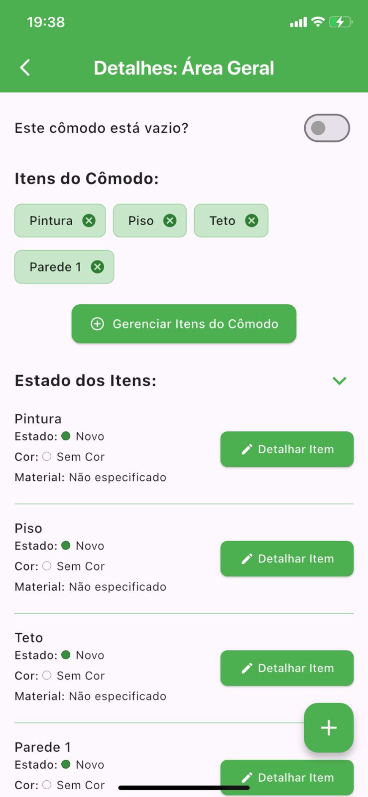 Vistoria Status