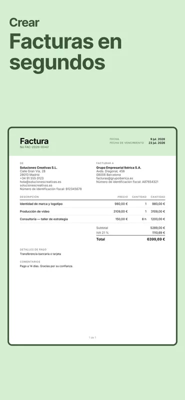 Invoice.app: Creador Rápido screenshot 2 of 8