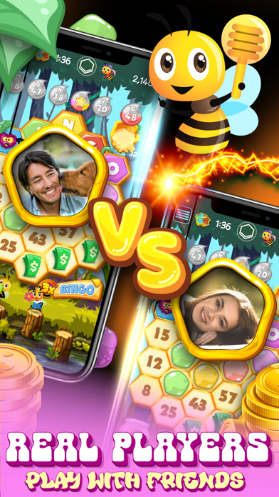 Real Money Games: Bingo Honey Screenshot