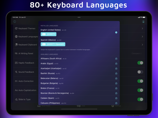 Auri AI Keyboard & Assistant iPad screenshot 9 - Productivity app