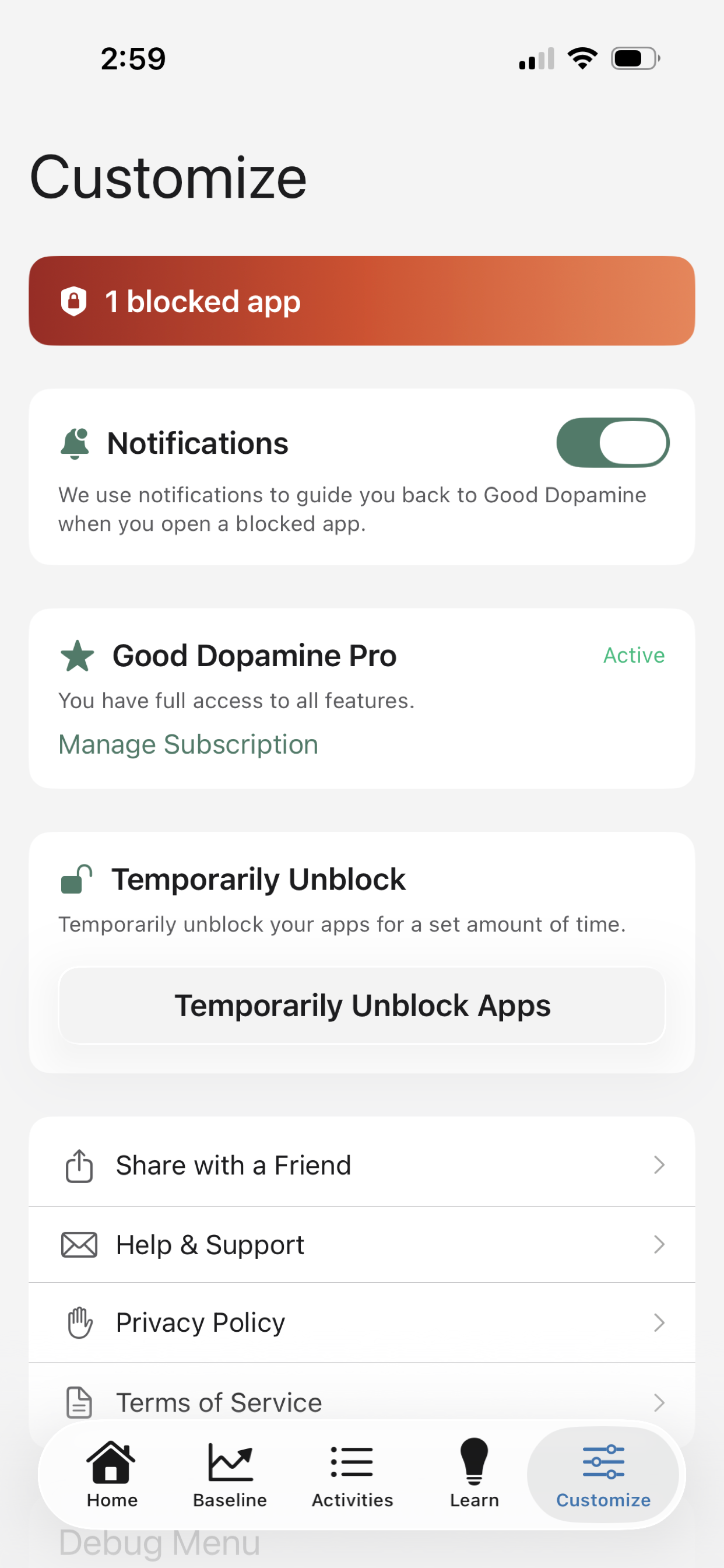 Good Dopamine | Screen Time screenshot 8