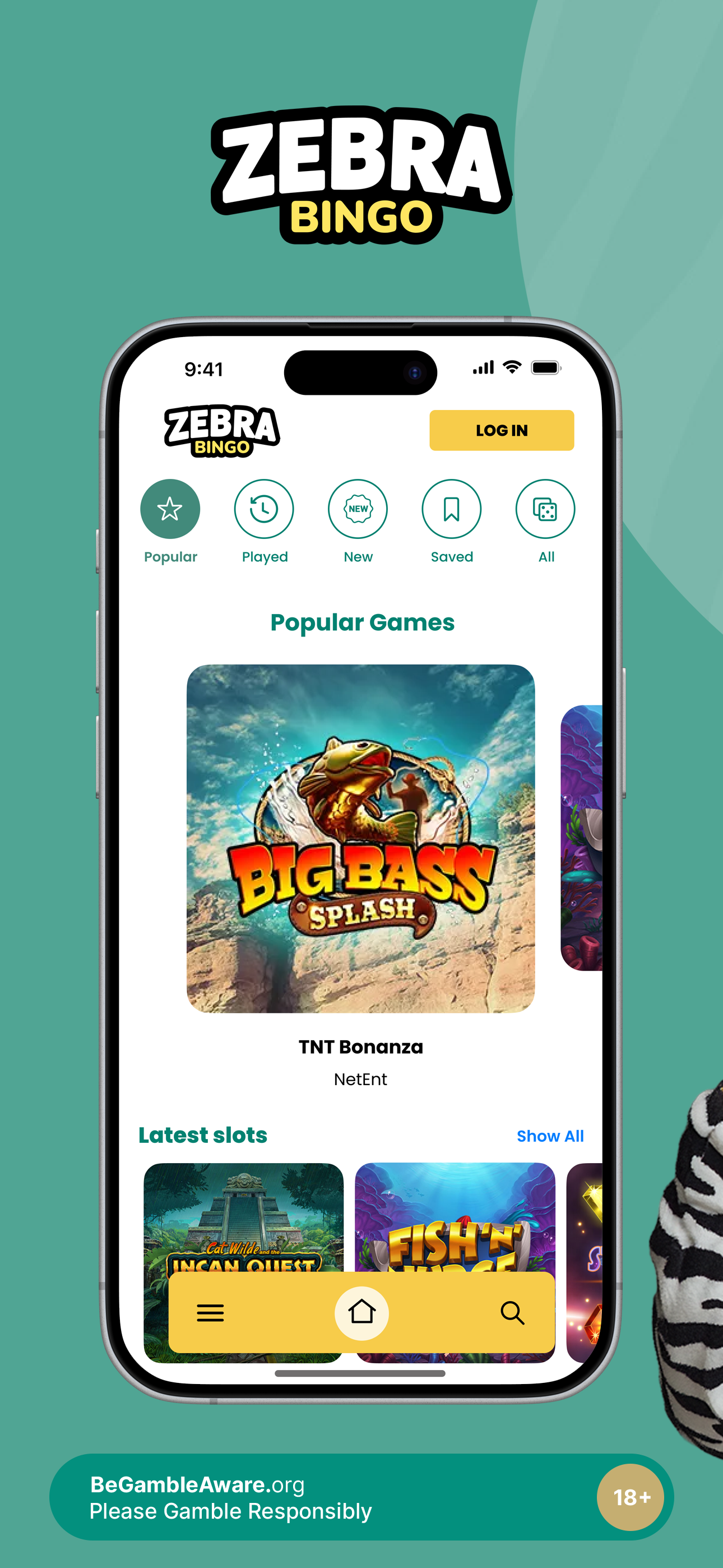 Zebra Bingo - Online Casino