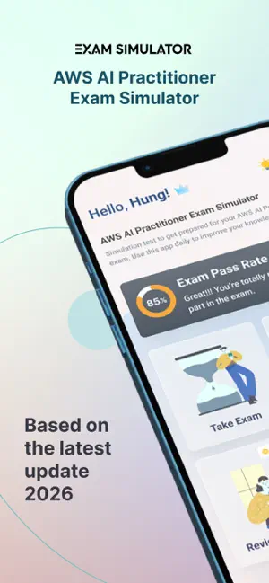 AWS AI Practitioner Exam Sim screenshot 1