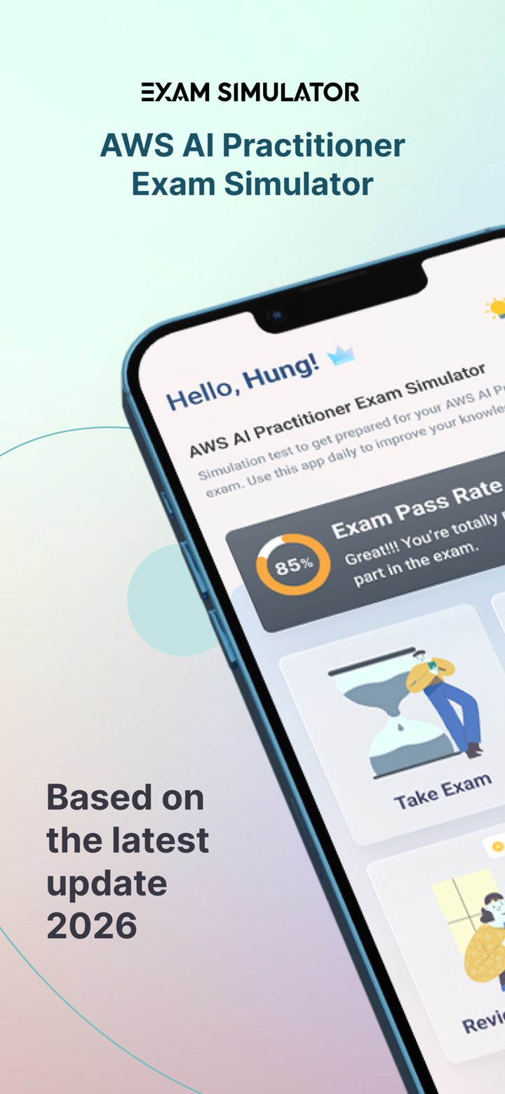 AWS AI Practitioner Exam Sim screenshot 1