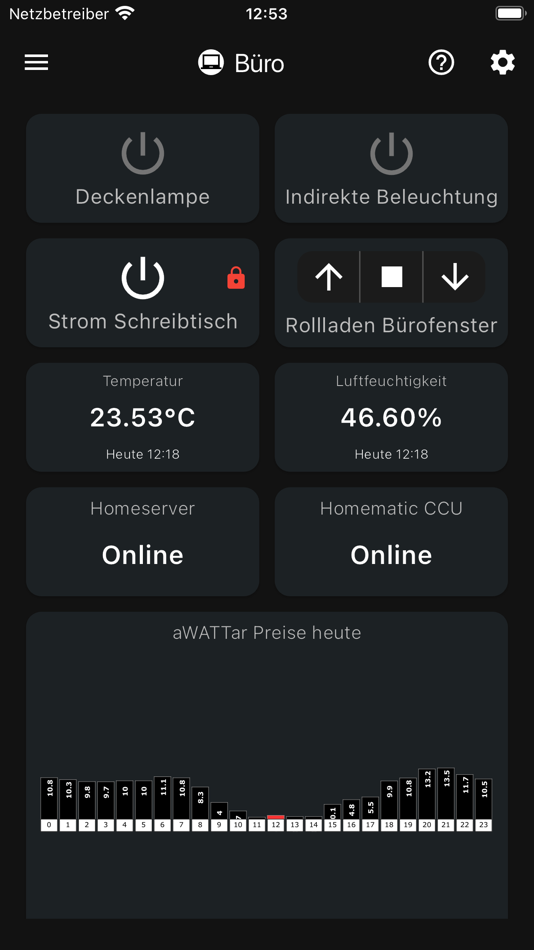 #3. IOB Mobile für ioBroker (iOS) Podle: Peter Thaler
