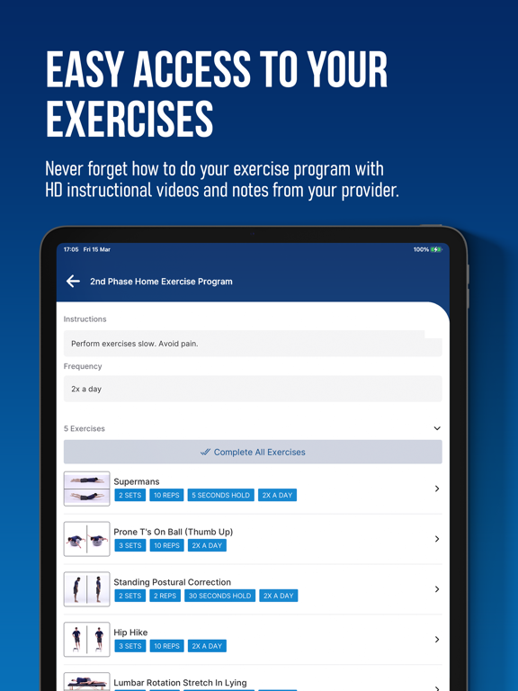 Pure PT & Pilates iPad screenshot 1 - Health & Fitness app