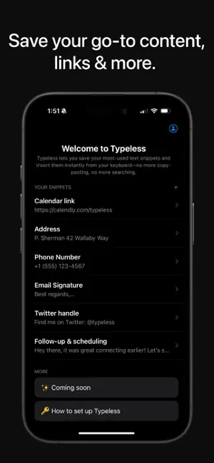 Typeless: Keyboard Shortcuts screenshot 1
