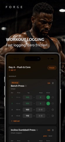 Forge: Gym Tracker & Coach Screenshot 3 of 8
