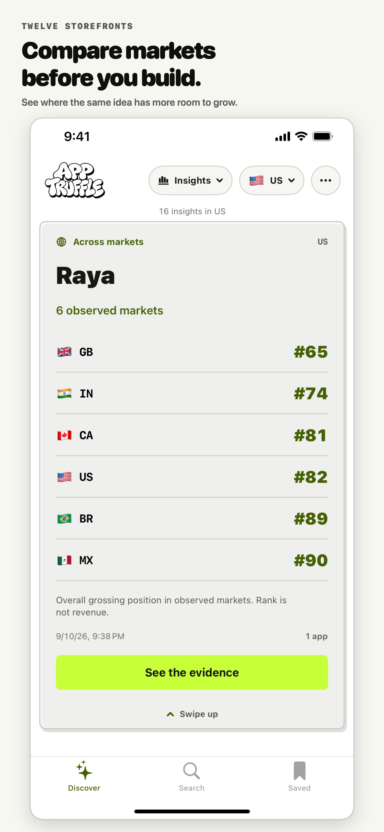 Screenshot 6 of AppTruffle: Market Ideas
