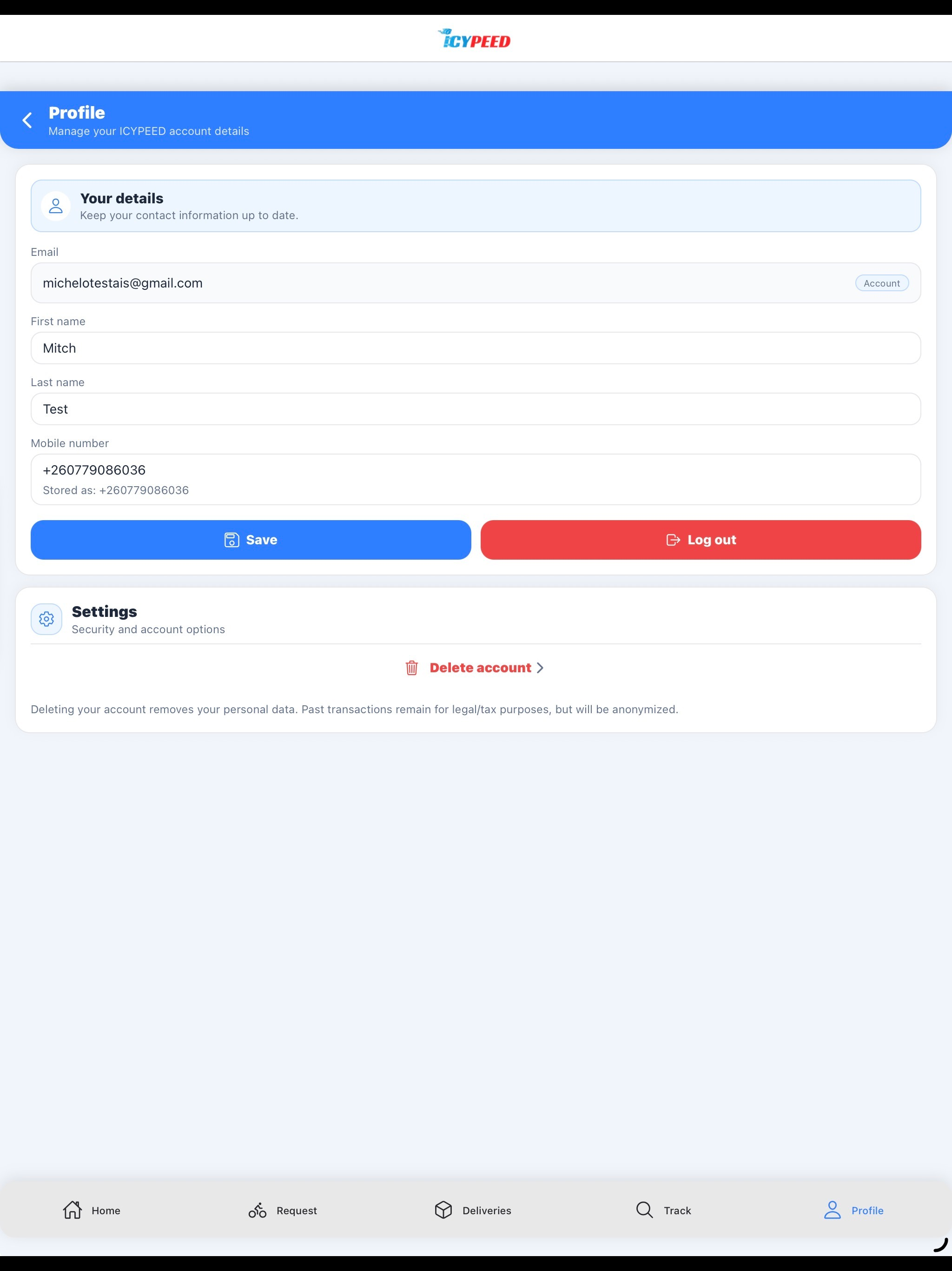 ICYPEED Logistics screenshot 16