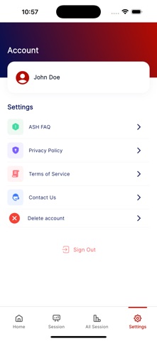 ASH Q&A Bank screenshot