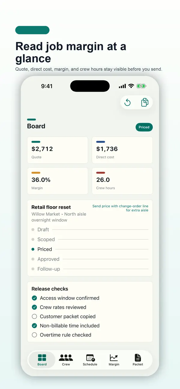 Screenshot #2 pour Job Labor Margin Studio