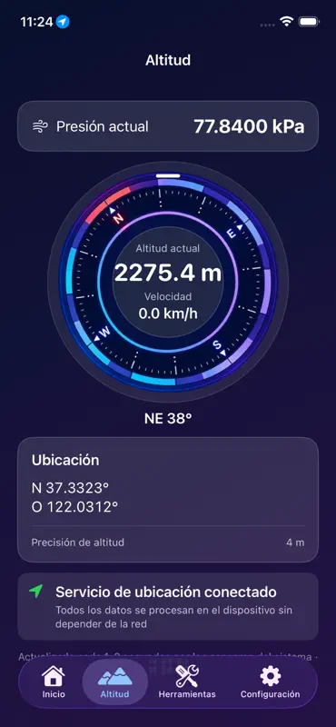 Altitud en Tiempo Real screenshot 1 of 7