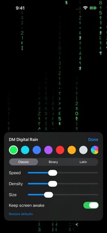 DM Digital Rain screenshot 2