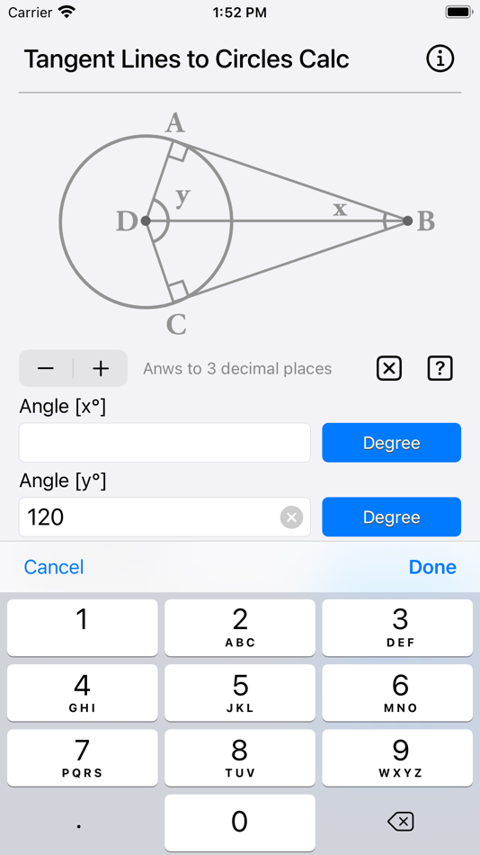 #2. Tangent Lines to Circles Calc (iOS) 来自: Heng Jia Liang