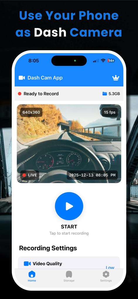 DashCam : Car Camera Recorder - Navigation App | MWM