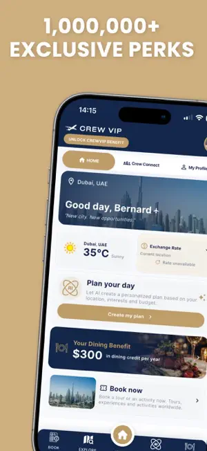CrewVIP AI Airline Staff Perks screenshot 1