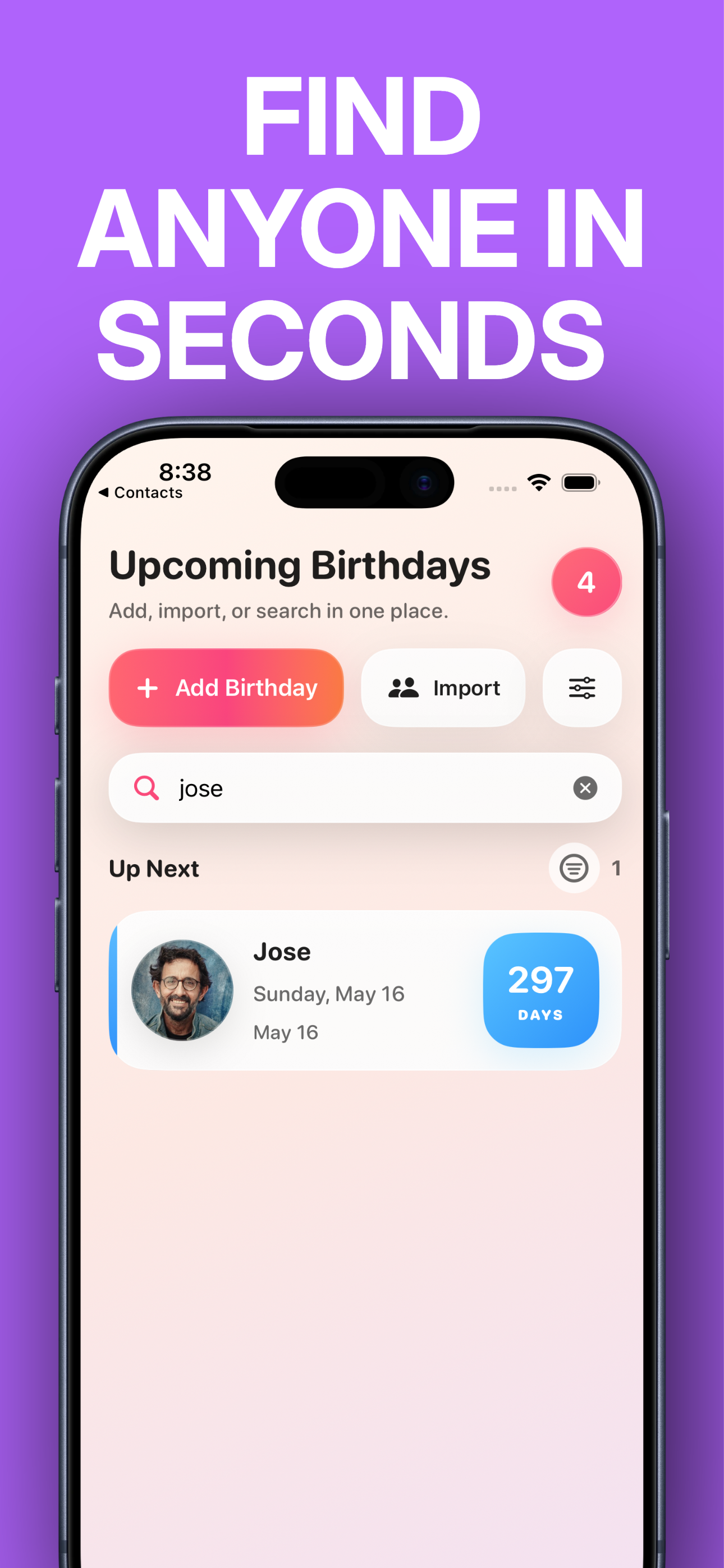 WishAhead: Birthday Reminders screenshot 4