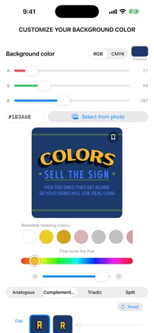App screenshot