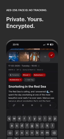 TheLog: Journal & Diary iPhone screenshot