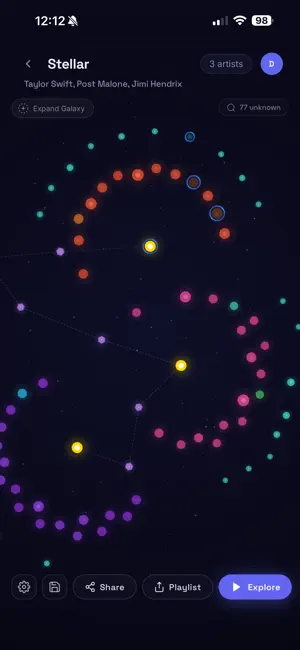 Stellar: Music Discovery screenshot 1