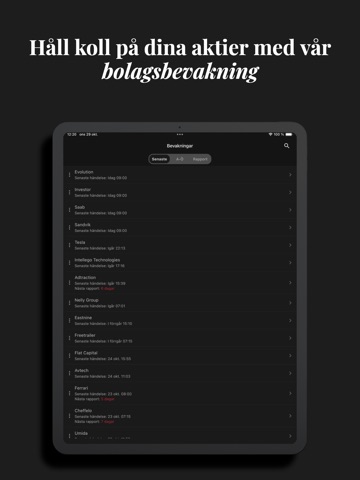 Börskollen: Aktier & Börsen iPad screenshot 2