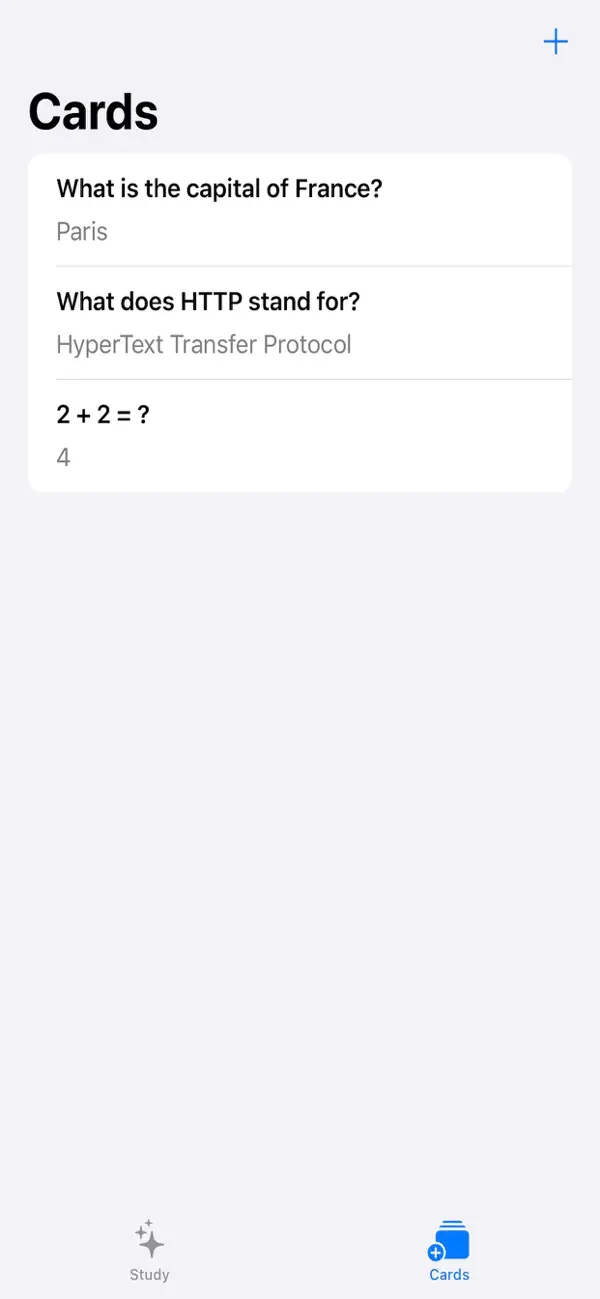 Recording Flashcard Screenshot 2