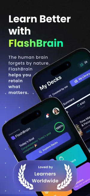 FlashBrain: Smart Flashcards screenshot 1