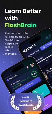 FlashBrain: Smart Flashcards Screenshot 1 of 8
