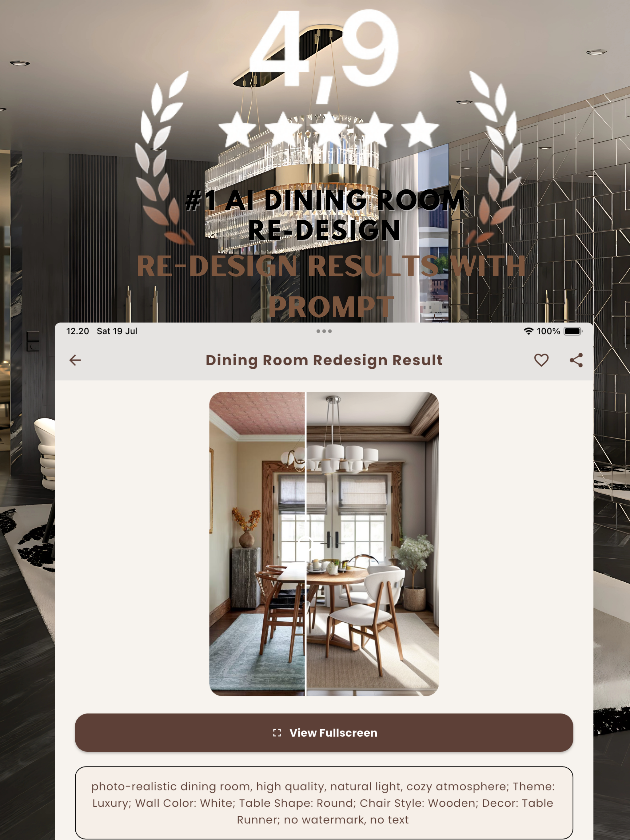 AI Dining Room Design Makeover