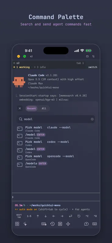 QuickTUI: AI Agent Terminal screenshot 7 of 10