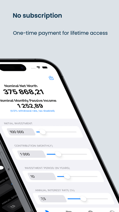 simpleFIRE: FIRE Calculator Screenshot