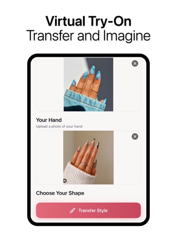 AI Nail Art · Design & Try-On iPad screenshot