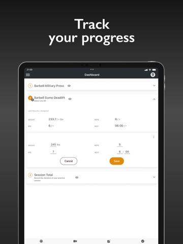 StrongFirst iPad screenshot