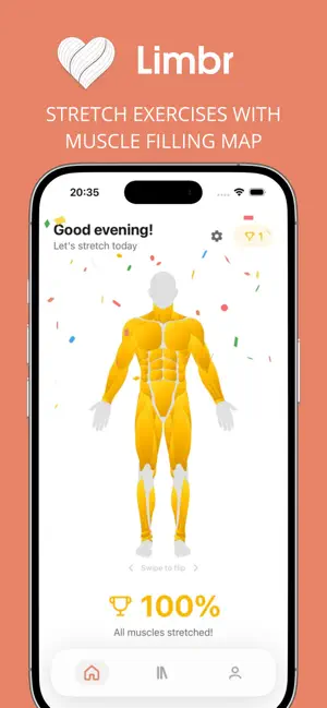 Limbr: Daily Full Body Stretch screenshot 1