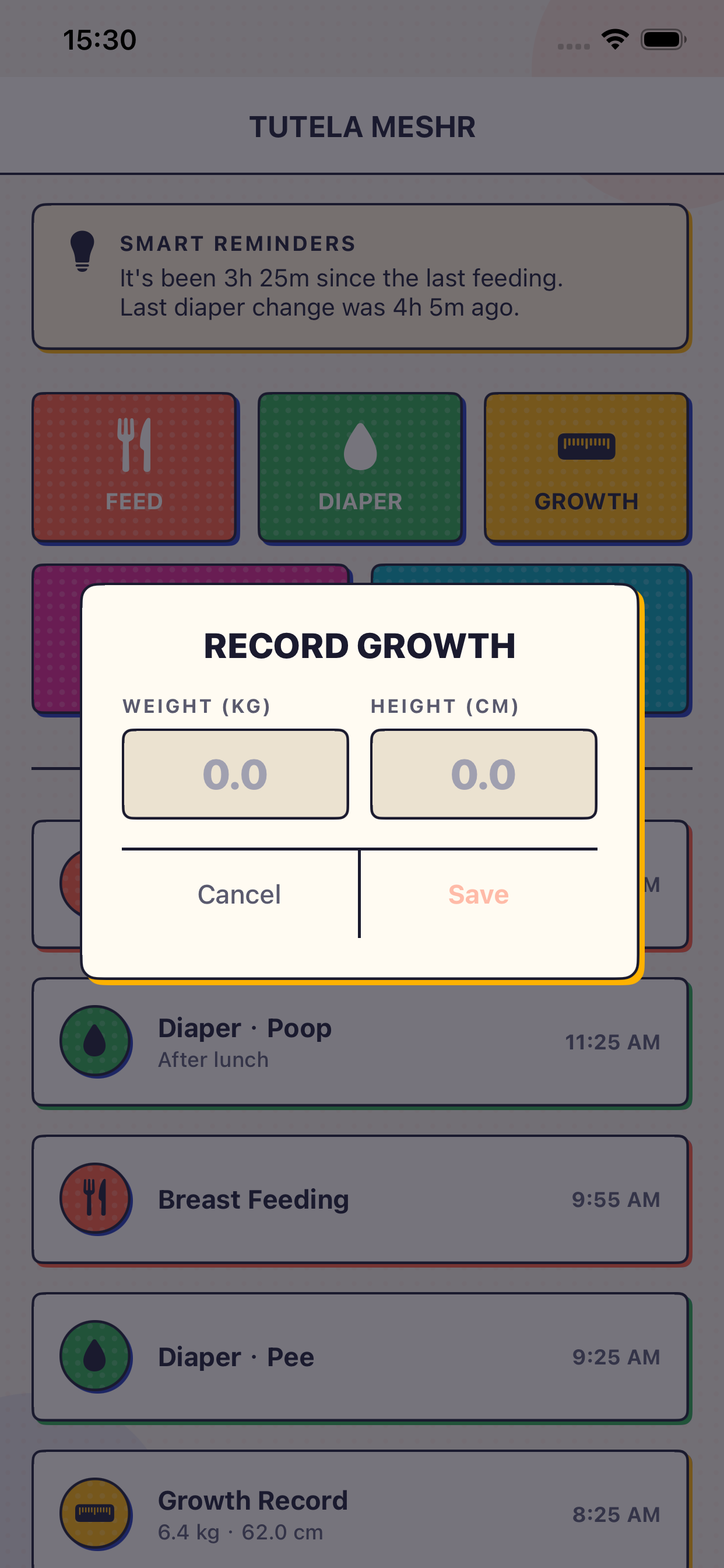 Tutela Meshr: Event Habit screenshot 2