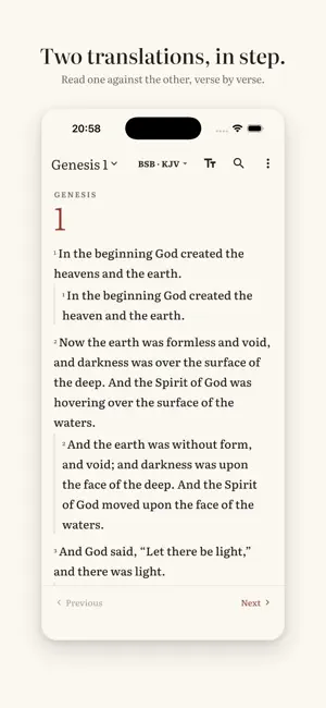 Colophon: Interlinear Bible screenshot 2