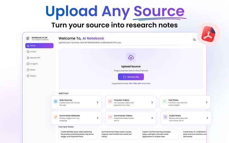 Notebook: AI Take Notes iPhone screenshot
