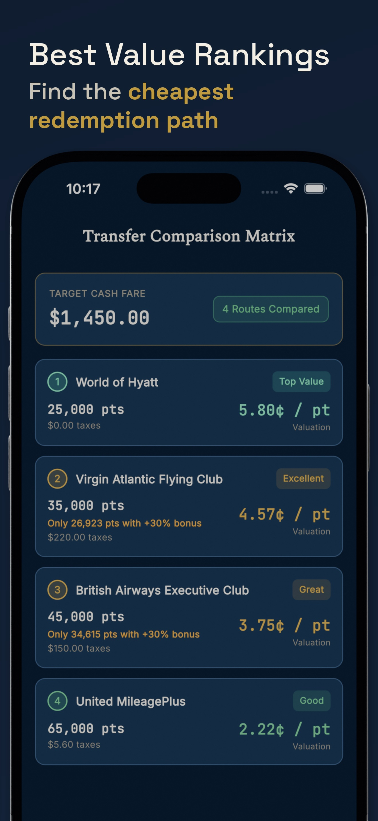 Pointsuno: Points & Miles Math screenshot 4