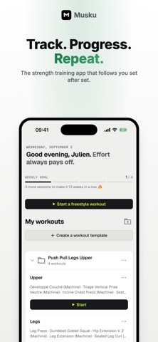 Musku - Workout Tracker Screenshot 1 of 8